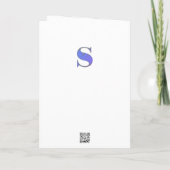 イニシャル コンフェッティ "S" カード (裏面)