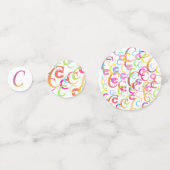 イニシャル コンフェティ "C" コンフェッティ (正面)