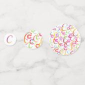 イニシャル コンフェティ "C" コンフェッティ (裏面)