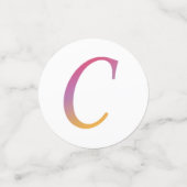 イニシャル コンフェティ "C" コンフェッティ (スモール正面)