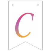 イニシャル コンフェティ "C" バンティングフラッグ (第2の旗)