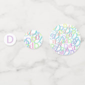 イニシャル コンフェティ "D" コンフェッティ (正面)