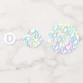 イニシャル コンフェティ "D" コンフェッティ (裏面)