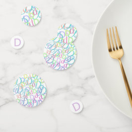 イニシャル コンフェティ "D" コンフェッティ