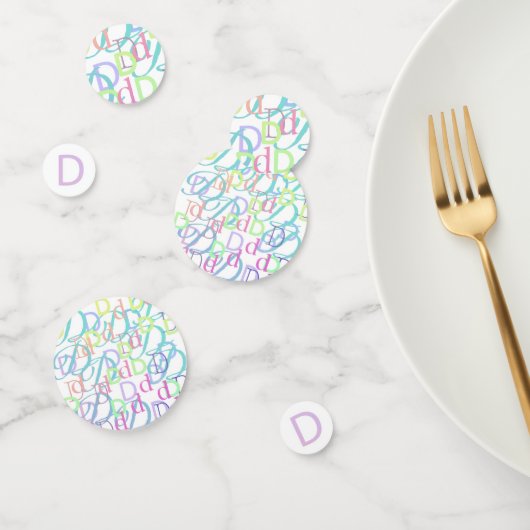 イニシャル コンフェティ "D" コンフェッティ (グループ)