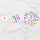 イニシャル コンフェティ "Y" コンフェッティ (正面)