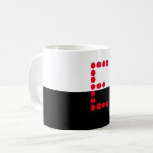 イニシャル コーヒーマグカップ (正面左)