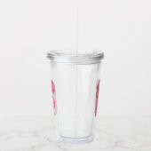 イニシャル コーヒー F モノグラム アクリルタンブラー (右)