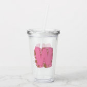 イニシャル コーヒー W モノグラム アクリルタンブラー (裏面)