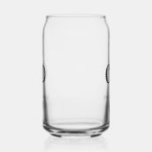 イニシャル シンプル ユニーク ガラス缶 (左)