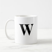 イニシャル&ネームパーソナライズされたコーヒーマグ コーヒーマグカップ (左)