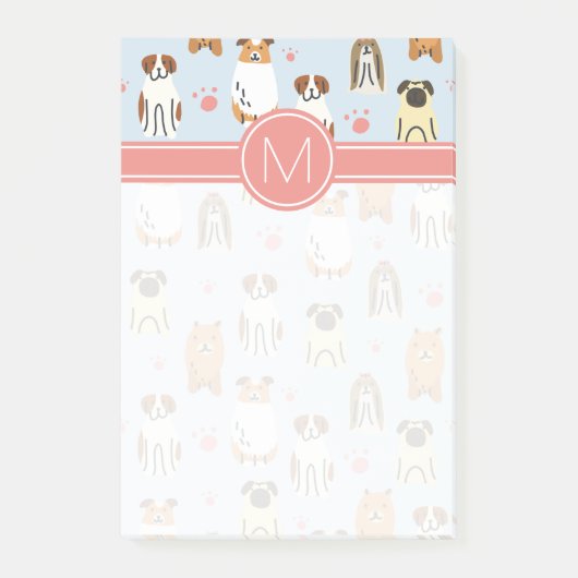 イニシャル |パピーとポーズ ポストイット (正面)