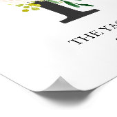 イニシャル プリント, 文字 Y, 結婚祝い, ベビー・ナーサリー ポスター (角)