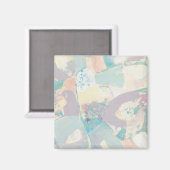 イニシャル |ホワイトロックパステル マグネット (正面/裏面)