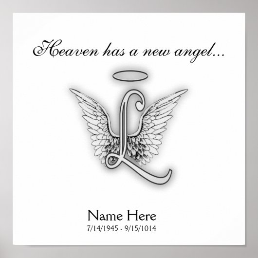 イニシャル・メモリアル・トリビュート・レターL ポスター (正面)