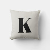 イニシャル |モノグラムモダンスタイリッシュトレンディー クッション (正面)