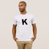 イニシャル モノグラム モダン おしゃれ トレンド Tシャツ (正面フル)