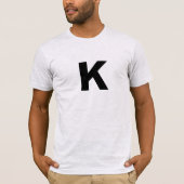 イニシャル モノグラム モダン おしゃれ トレンド Tシャツ (正面)