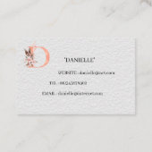 イニシャル – 両面名刺 名刺 (裏面)