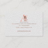 イニシャル – 両面名刺 名刺 (裏面)