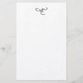 イニシャル 便箋 (正面)