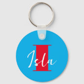 イニシャル+名パーソナライズされた前 – 簡単カスタマイズ先- キーホルダー (正面)