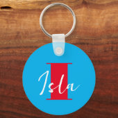イニシャル+名パーソナライズされた前 – 簡単カスタマイズ先- キーホルダー (正面)