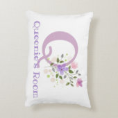 イニシャル＆名入り フラワーデザイン アクセントピロー (裏面(縦))