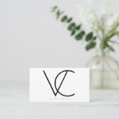 イニシャル 名刺 (スタンド正面)