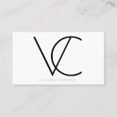 イニシャル 名刺 (正面)