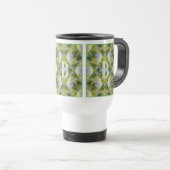 イニシャル 名前入り オーダーハイドレンジア フラワー トラベルマグ (正面右)