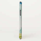 イニシャル |抽象芸術地形 – 青 Case-Mate iPhoneケース (裏面/右)