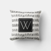 イニシャル |楽譜 クッション (正面)
