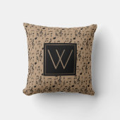 イニシャル |楽譜 クッション (正面)