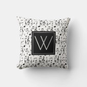 イニシャル |楽譜 クッション (正面)