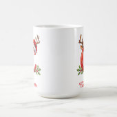 イニシャル C 雪の結晶 メリークリスマス コーヒーマグカップ (中央)