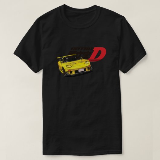 イニシャル-D KEISUKE RX-7必須 Tシャツ (デザイン正面)