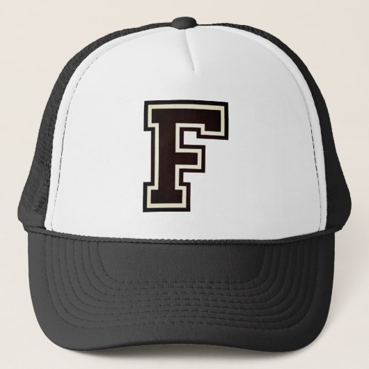 イニシャル「F」モノグラム キャップ (正面)
