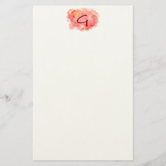 イニシャル「G」の文房具 便箋