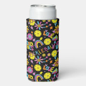 イニシャル、Groovy、レトロ90s、黒Seltzer Ca スリム缶クーラー (Seltzer裏面)