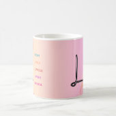 イニシャル「L」マグカップ(11oz) コーヒーマグカップ (中央)