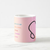 イニシャル「S」マグカップ(11oz) コーヒーマグカップ (中央)