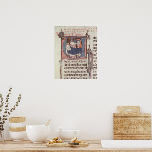 イニシャル「U」と「I」 ポスター (キッチン)