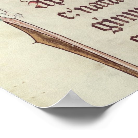 イニシャル「U」と「I」 ポスター (角)