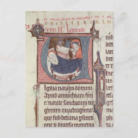 イニシャル「U」と「I」 ポストカード (正面)