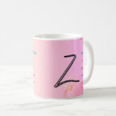 イニシャル「Z」マグカップ(11oz) コーヒーマグカップ (正面右)