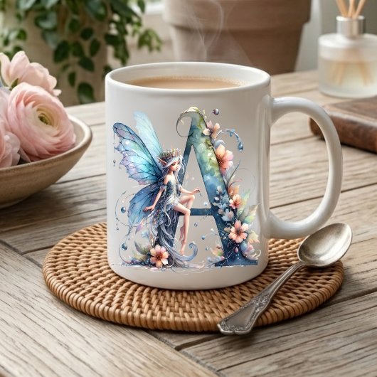 イニシャルAの妖精 コーヒーマグカップ