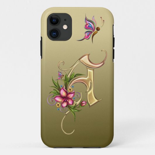 イニシャルAケースメイトTough Apple iPhone 11ケース Case-Mate iPhoneケース (裏面)