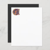 イニシャルAノート紙 (正面/裏面)