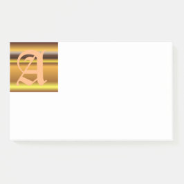 イニシャルAモノグラムのポストイットノート ポストイット